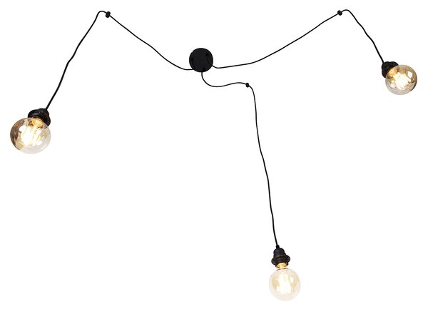 Inteligentna lampa wisząca czarna 3-punktowa z WiFi G95 - Cava