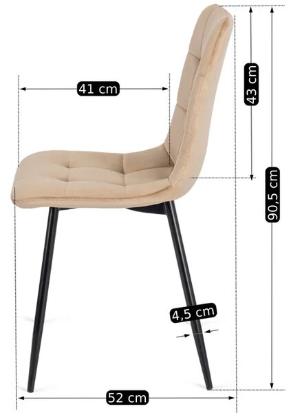 Zestaw Stół Okrągły Rozkładany HARRY 102-142 cm Dąb Artisan/Czarny i 6 Krzeseł Tapicerowanych PERU Beżowych Nowoczesnych