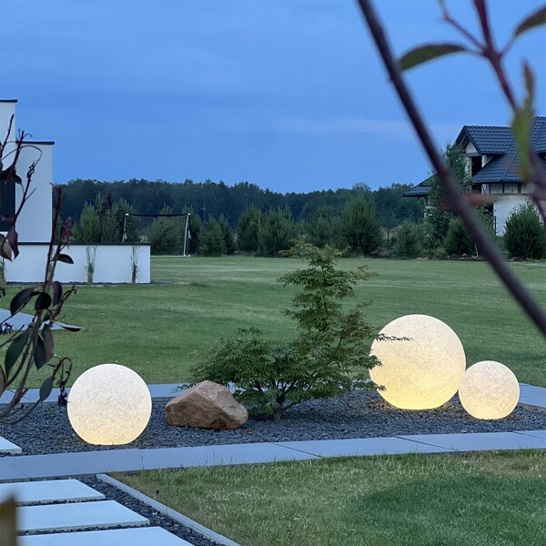 Nowoczesna lampa zewnętrzna szara 45 cm IP65 - Nura