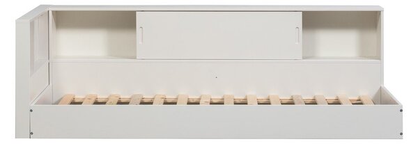 Białe łóżko jednoosobowe z litego drewna sosnowego bez stelaża 90x200 cm Carter – WOOOD