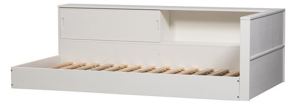 Białe łóżko jednoosobowe z litego drewna sosnowego bez stelaża 90x200 cm Carter – WOOOD