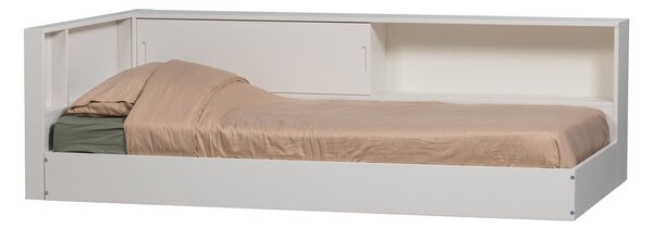 Białe łóżko jednoosobowe z litego drewna sosnowego bez stelaża 90x200 cm Carter – WOOOD