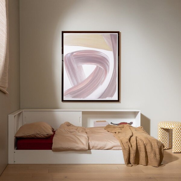 Białe łóżko jednoosobowe z litego drewna sosnowego bez stelaża 90x200 cm Carter – WOOOD