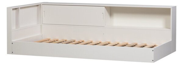 Białe łóżko jednoosobowe z litego drewna sosnowego bez stelaża 90x200 cm Carter – WOOOD