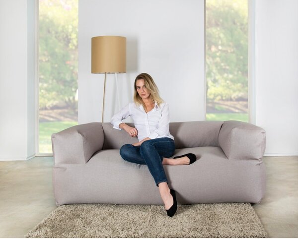 Niebieski sztruksowy worek do siedzenia Sofa MooG – SLOWDOWN