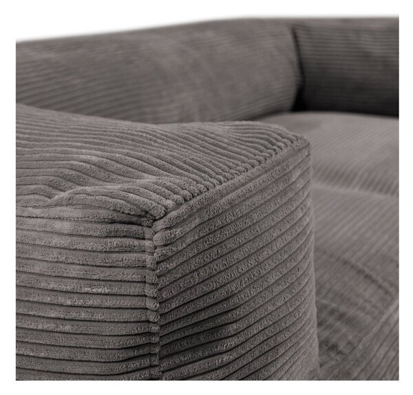 Niebieski sztruksowy worek do siedzenia Sofa MooG – SLOWDOWN