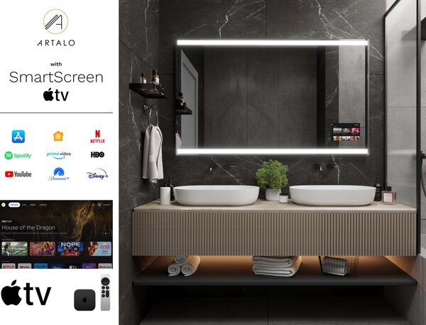 LED lustro do łazienki z oświetleniem M13 premium