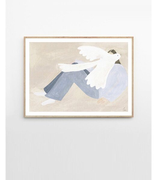 Plakat 70x50 cm Bright Bird – Clara Schicketanz – The Poster Club