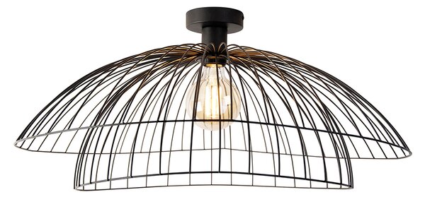 Inteligentna lampa sufitowa czarna 60 cm w tym Wifi G95 - Pua