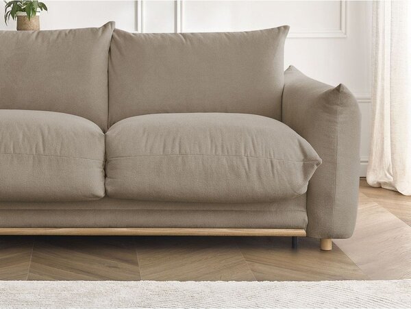 Beżowa rozkładana sofa 214 cm Ernest – Bobochic Paris