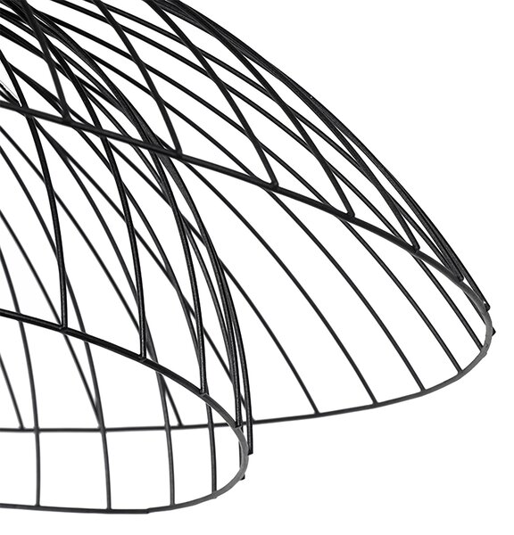 Inteligentna lampa wisząca czarna 66 cm z WiFi G95 - Pua