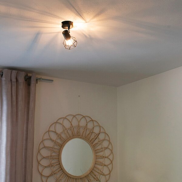 Inteligentny reflektor czarny obrotowy i pochylony w komplecie z Wi-Fi P45 - Mosh