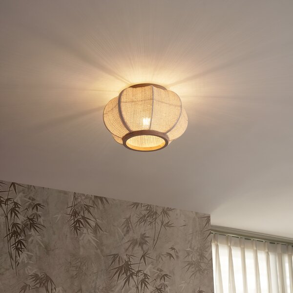 Orientalna lampa sufitowa naturalna - Rob