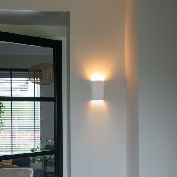 Inteligentna lampa ścienna biała okrągła z Zigbee G9 - Colja Novo