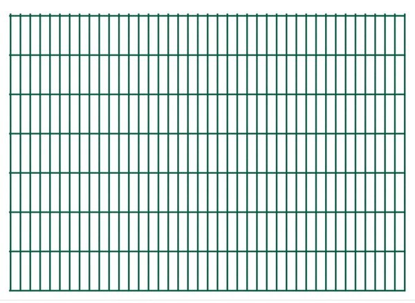 Panel ogrodzeniowy 2D, 2,008 x 1,43 m, zielony
