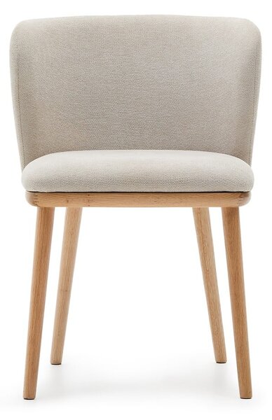 Beżowy tapicerowany fotel jadalniany Ciselia – Kave Home