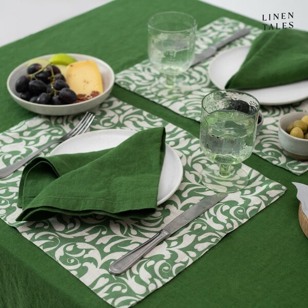 Lniany obrus 140x200 cm True Green – Linen Tales