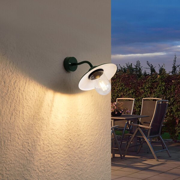 Zewnętrzna lampa ścienna ciemnozielona IP44 - Munich