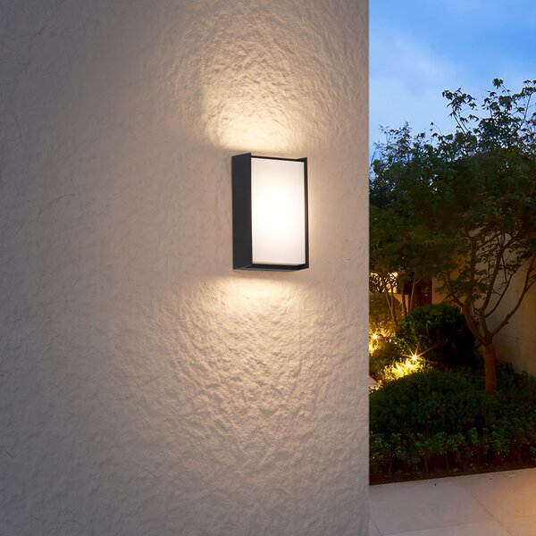 Nowoczesna lampa ścienna zewnętrzna czarna z LED IP65 - Packet