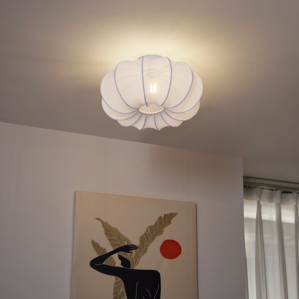 Lampa sufitowa Japandi biała 37 cm - Plu Asyesha