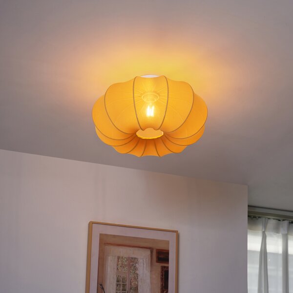 Lampa sufitowa Japandi złota 37 cm - Plu Asyesha