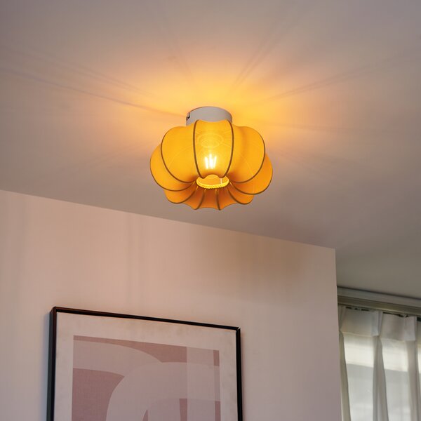 Lampa sufitowa Japandi złota 27 cm - Plu Asyesha