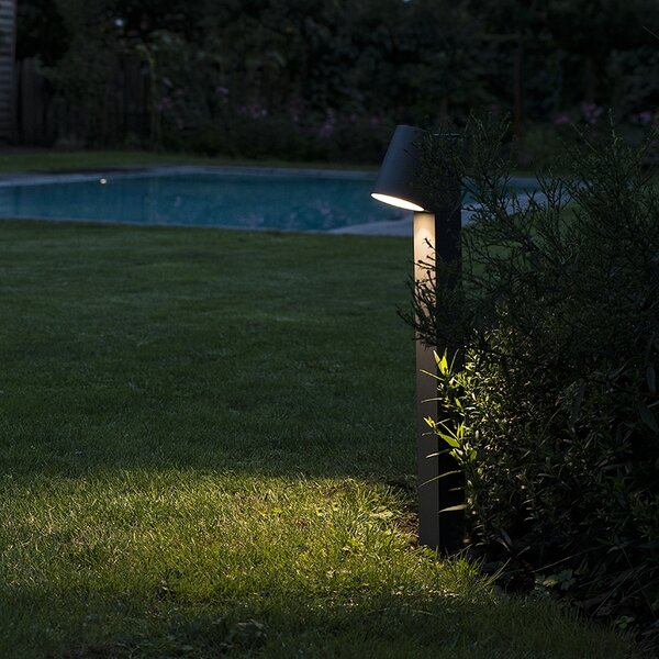 Nowoczesna stojąca lampa zewnętrzna antracytowa z diodami LED - Uma