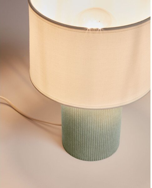Biało-turkusowa lampka dziecięca Bianella – Kave Home