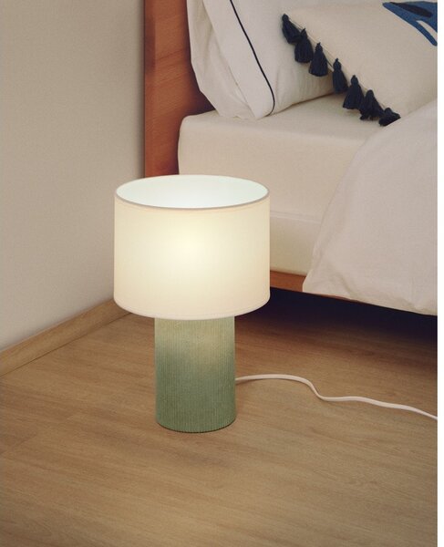 Biało-turkusowa lampka dziecięca Bianella – Kave Home