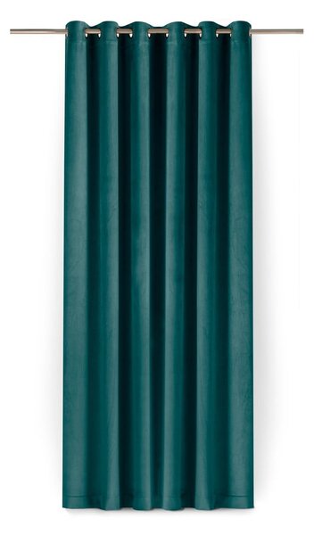 Morska aksamitna zasłona częściowo zaciemniająca (dimout) 140x175 cm Velto – Filumi