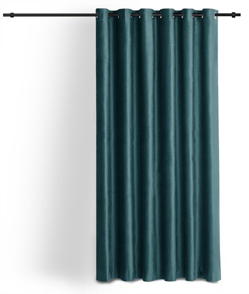 Morska aksamitna zasłona częściowo zaciemniająca (dimout) 140x175 cm Velto – Filumi