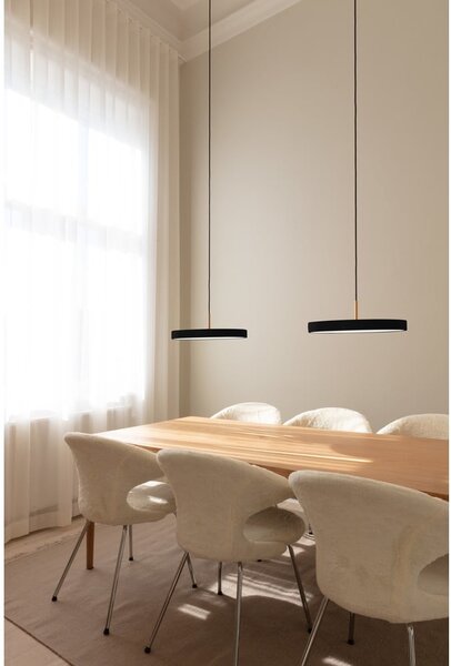 Czarna lampa wisząca LED z metalowym kloszem ø 43 cm Asteria Medium – UMAGE