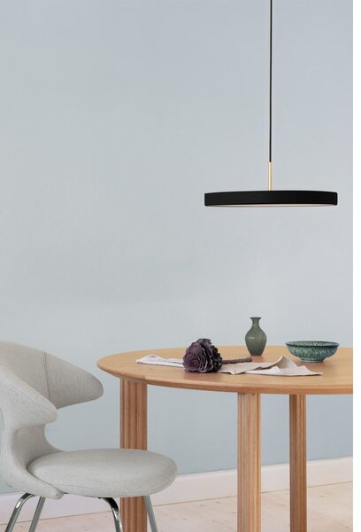 Czarna lampa wisząca LED z metalowym kloszem ø 43 cm Asteria Medium – UMAGE
