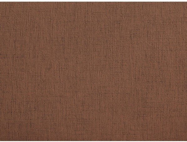 Pomarańczowe tapicerowane łóżko dwuosobowe bez zagłówka ze schowkiem i stelażem 160x200 cm Inera – Bobochic Paris