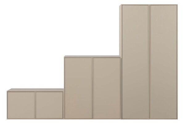 Kremowa szafa modułowa z litego drewna sosnowego 300x200 cm Daily – vtwonen