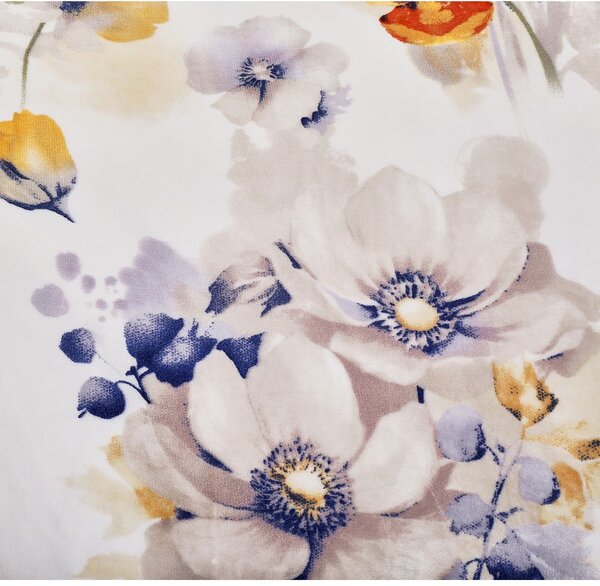 Biała pościel jednoosobowa z mikropluszu 140x200 cm Blossom – My House