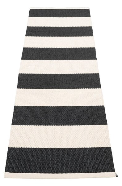 Czarno-biały chodnik odpowiedni na zewnątrz 70x225 cm Bob Black Vanilla – Pappelina