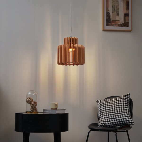 Lampa wisząca w stylu retro pomarańczowa - Felt