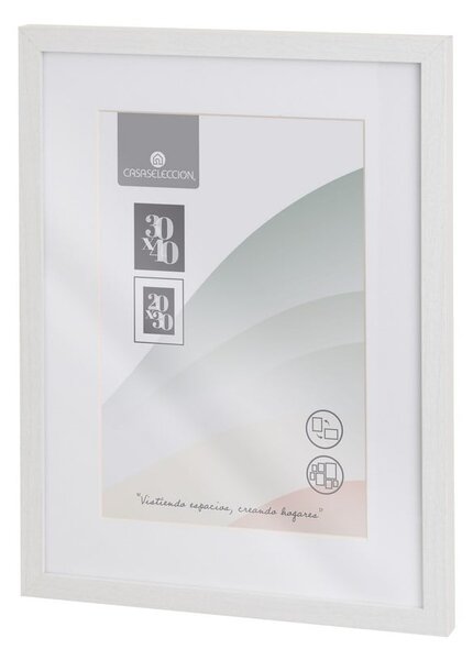 Biała ramka ścienna 32x42 cm Sencillo – Casa Selección