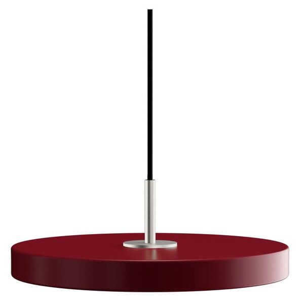 Czerwona lampa wisząca LED z metalowym kloszem ø 31 cm Asteria Mini – UMAGE