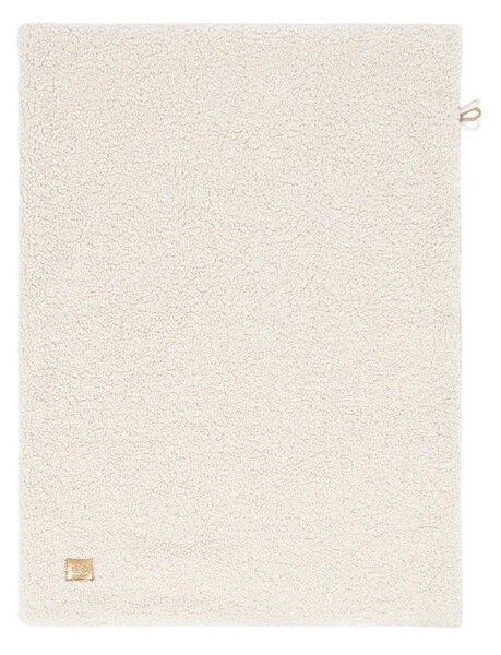 Kremowy koc dziecięcy z materiału sherpa 100x77 cm – Meowbaby