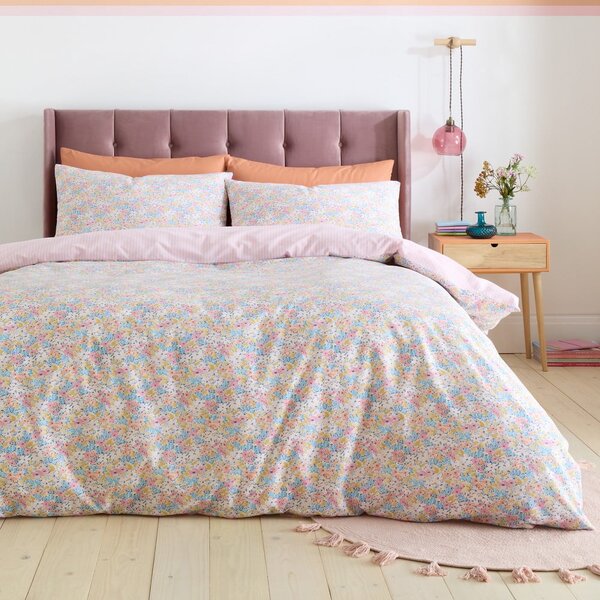 Różowa pościel jednoosobowa 135x200 cm Darcy Floral – Catherine Lansfield