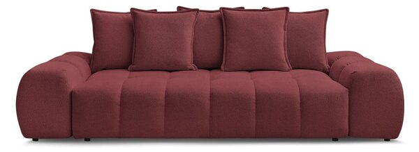 Bordowa sofa z tkaniny szenilowej 278 cm Everest – Bobochic Paris