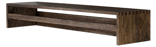 Brązowy wieszak ścienny z litego drewna dębowego z półką 60 cm Showcase – Mette Ditmer Denmark