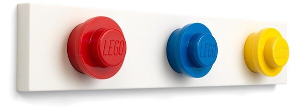 Wieszak ścienny w czerwonym, niebieskim i żółtym kolorze LEGO®