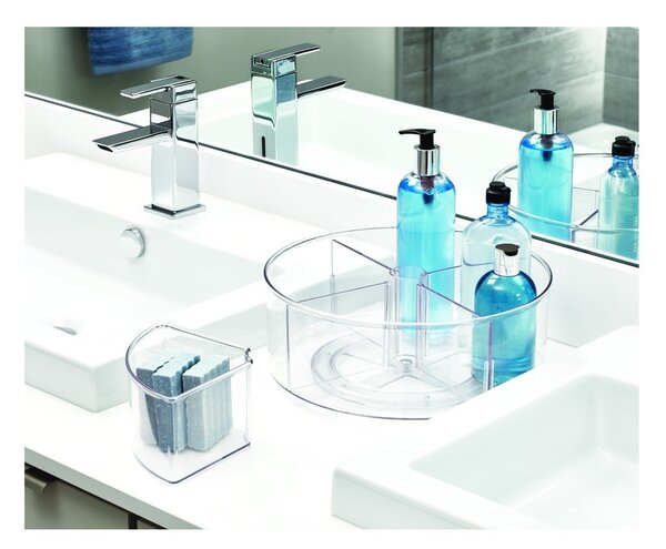 Okrągły przezroczysty pojemnik iDesign The Home Edit, Ø 29 cm