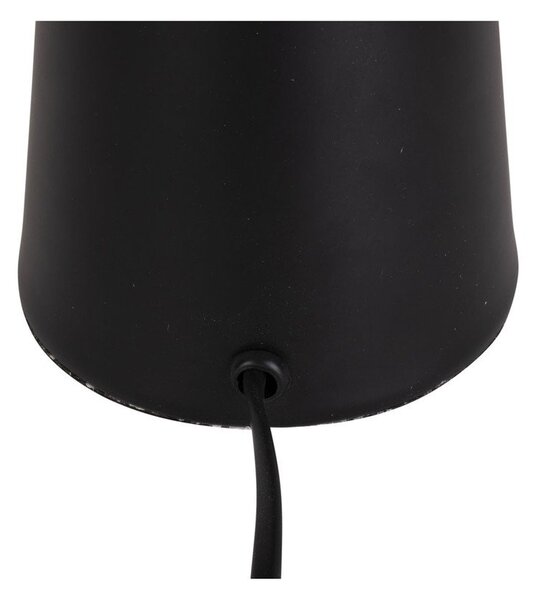 Czarna lampa stołowa Leitmotiv Sublime, wys. 51 cm
