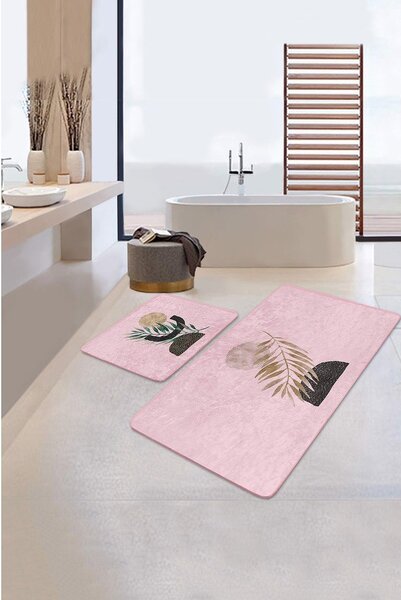 Różowe dywaniki łazienkowe zestaw 2 szt. 60x100 cm – Mila Home
