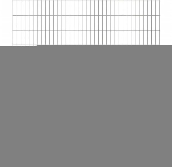 Panele ogrodzeniowe 2D, 2,008 x 2,23 m, 26 m, srebrne
