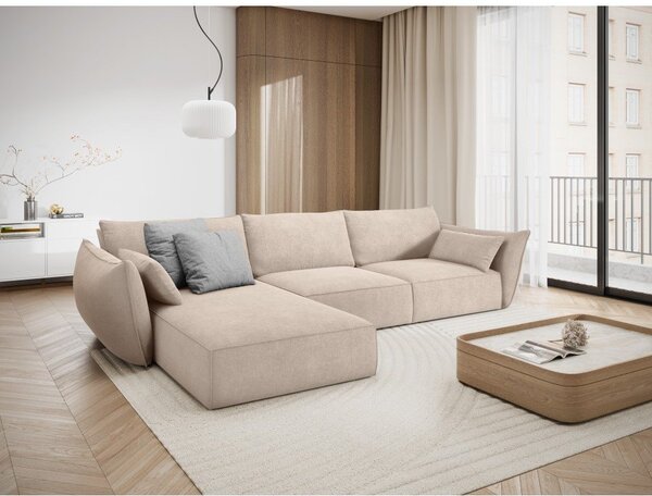 Beżowy narożnik (lewostronny) Vanda – Mazzini Sofas